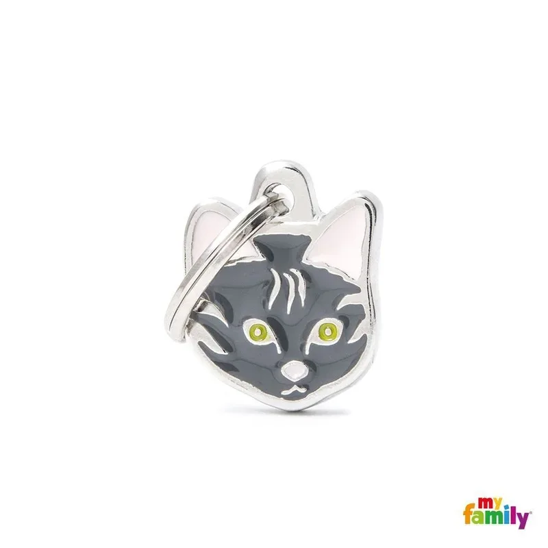Médaille « Chat Européen shorthair gris » – MyFamily J’ai plus de croquettes