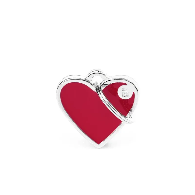 Médaille coeur rouge Handmade Basic – MyFamily J’ai plus de croquettes