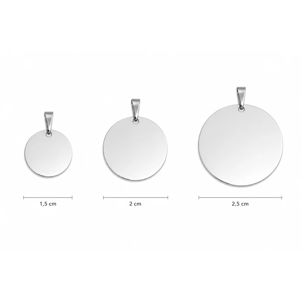 Médaillon à Graver 2 cm – Argenté