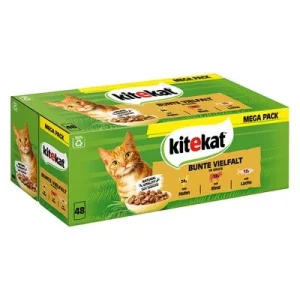 Mégapack Kitekat 48 x 85 g pour chat