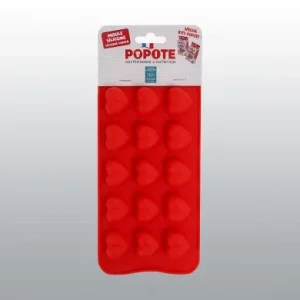 Moule silicone popote coeurs - Chien, Chat