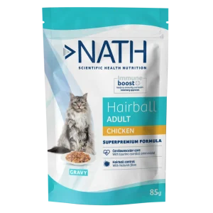Nath - Aliment Humide Anti-Boule de Poil en Sachet - 85g