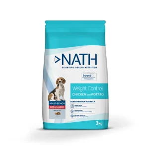 Nath - Croquettes Medium/Maxi Adult Weight Control au Poulet pour Chien
