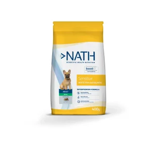 Nath - Croquettes Mini Adult Sensitive au Poisson et Saumon pour Chien