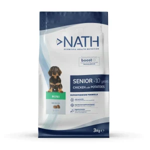 Nath - Croquettes pour Chien Senior Mini - 3Kg