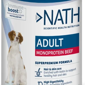 Nath - Pâtée Adult Monoprotéique Bœuf pour Chiens - 400g