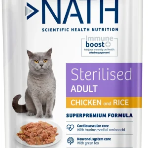 Nath - Pâtée Adult Sterilised Jelly au Poulet pour Chats - 70g