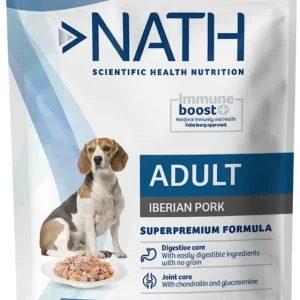 Nath - Pâtée Jelly Immune boost+ Porc Iberique pour Chiens - 100g