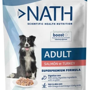 Nath - Pâtée Jelly Immune boost+ Saumon et Dinde pour Chiens - 100g