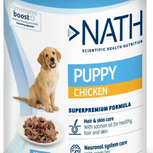 Nath - Pâtée Poulet Saumon Chiots - 400g