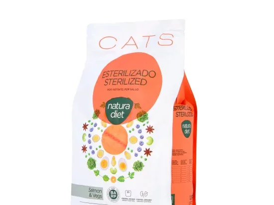 NATURA DIET CAT STÉRILISÉ SAUMON 1,5KG Animal