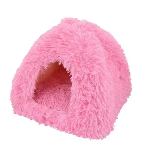Nayeco Lit igloo Relax rose pour petits chiens et chats – France