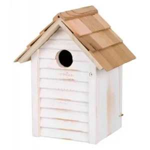 Nichoir 18 x 24 x 15 cm en bois pour petites mésanges oiseaux