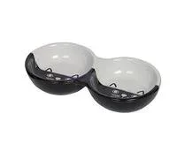 Nobby Chats en céramique, Double Bol, Couleur Noir/Blanc, 22 x 11,5 x 3,5 cm, 1 pièce – Comparez les prix et achetez sur