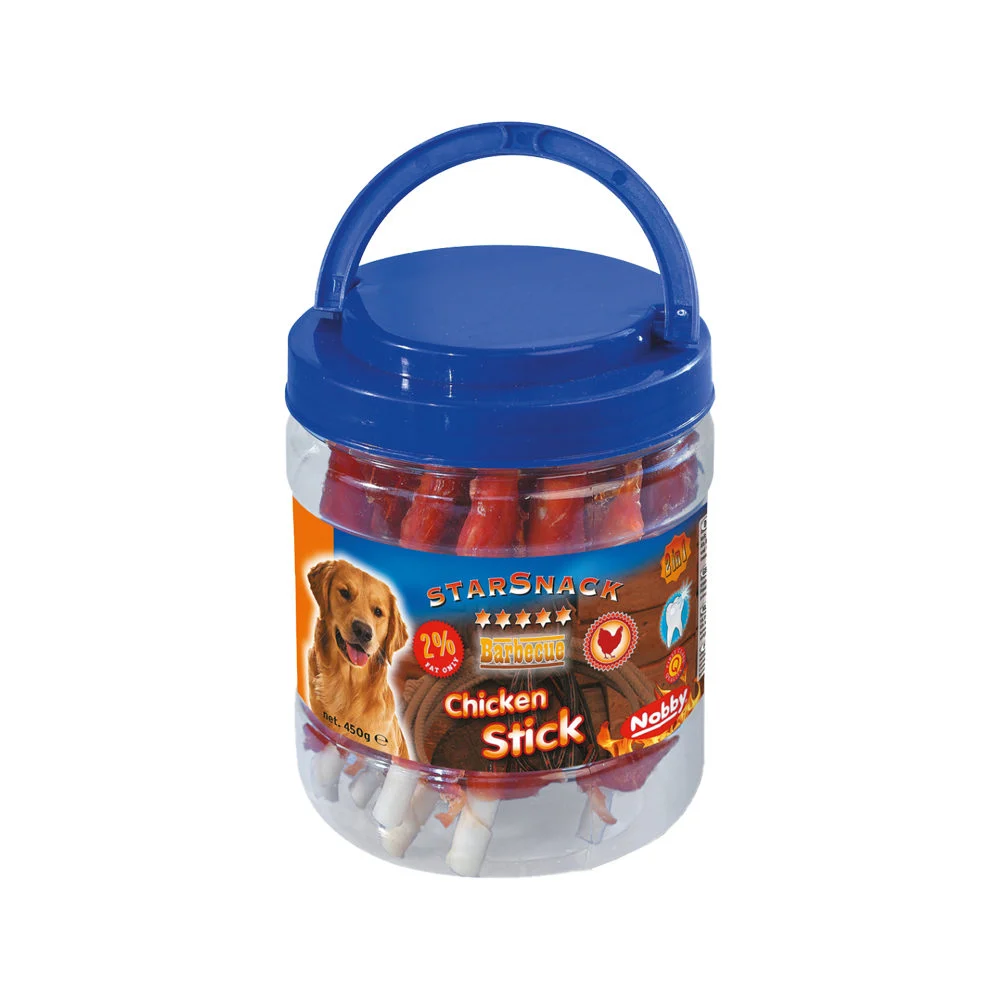 Nobby Starsnack Barbecue Pot de Bâtonnets Poulet