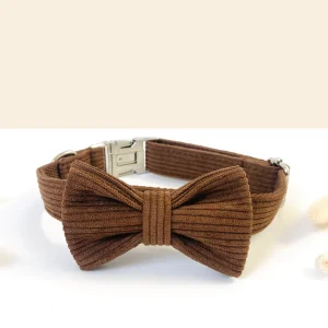 Noeud Papillon Velours Côtelé Chocolat