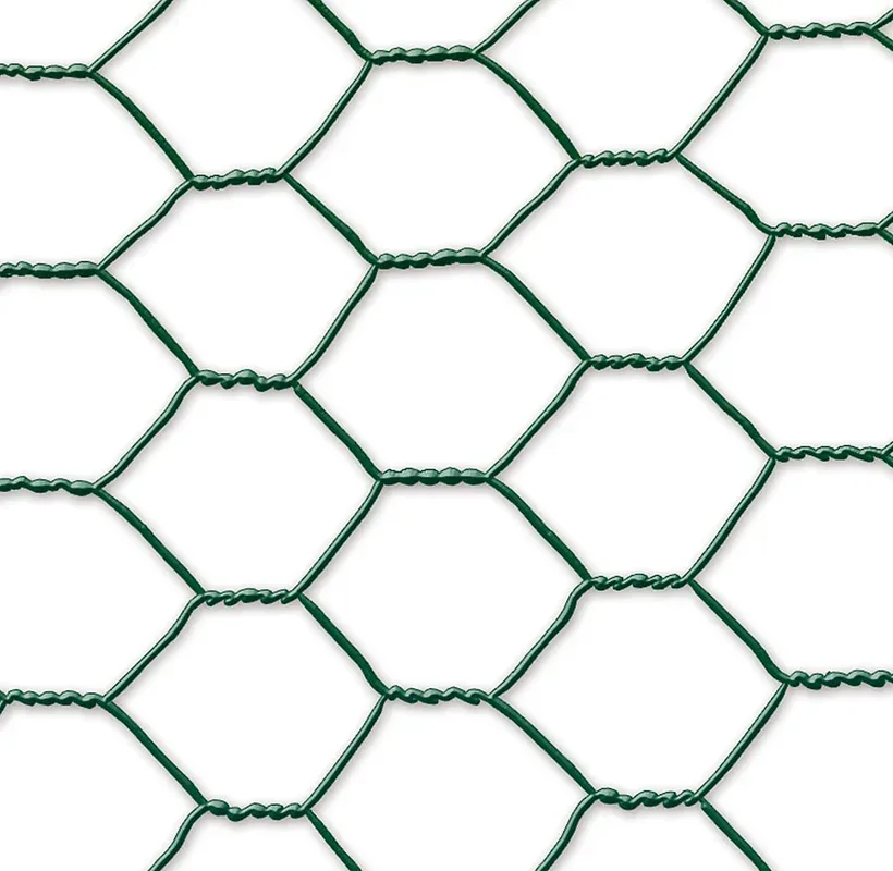 Nortene Grillage métal plastifié – 1 x 10 m/19 x 0,7 mm « Galvanex Plast 19 » – triple torsion – Vert
