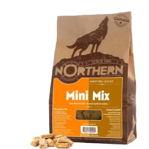 Nothern Mini Mix – Mini Bouchées Citrouille et Beurre d’Arachide – Biscuits Sans Blé pour Chiens