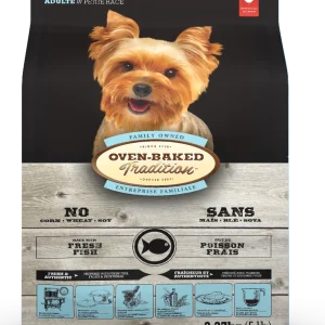 Nourriture chiens adultes, petite race, poisson, Oven-Baked 5lb (2.27kg)