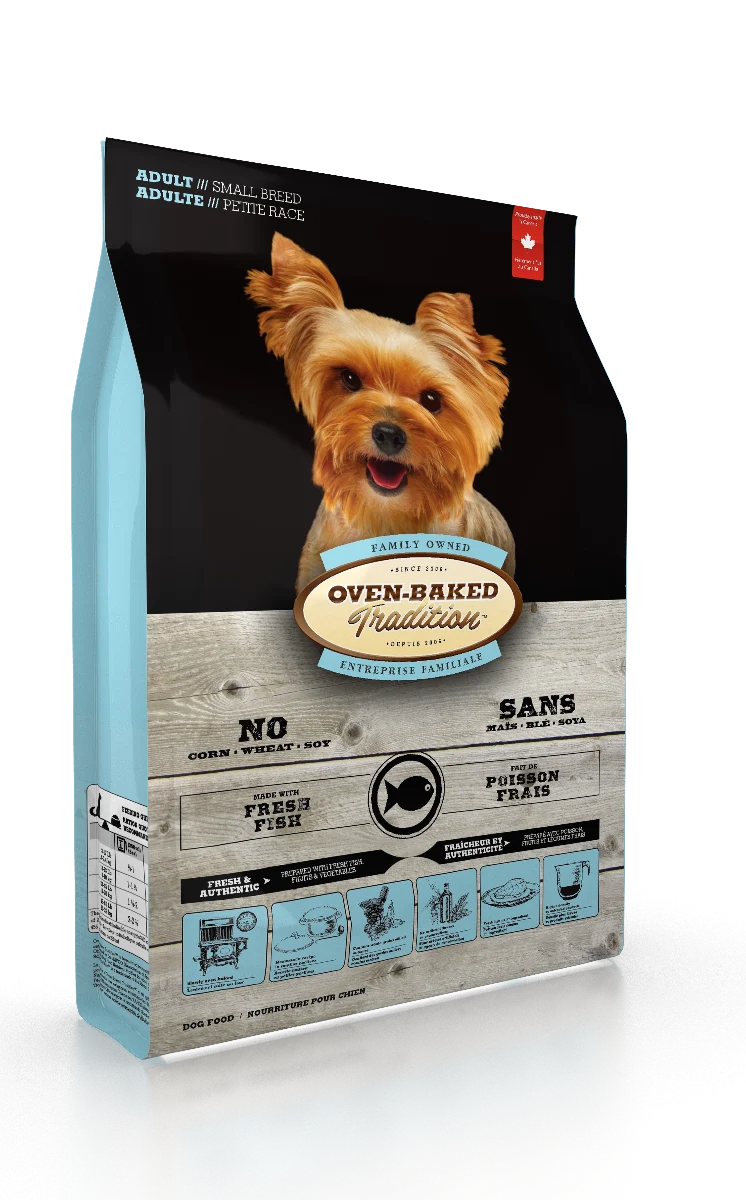 Nourriture chiens adultes, petite race, poisson, Oven-Baked 5lb (2.27kg) - Image 2