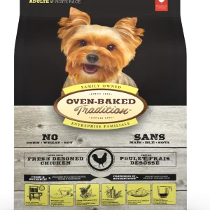 Nourriture chiens adultes, petite race, poulet, Oven-Baked