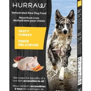 Nourriture crue déshydratée pour chien Dinde SANS GRAINS Hurraw