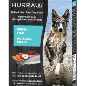 Nourriture crue déshydratée pour chien poisson Hurraw, SANS GRAINS