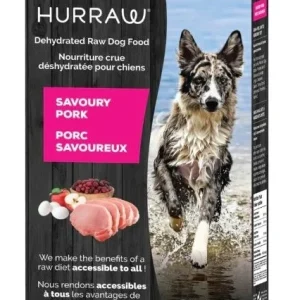 Nourriture crue déshydratée pour chien Porc Hurraw, SANS GRAINS