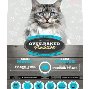 Nourriture pour chat adulte semi humide au poisson, Oven-Baked