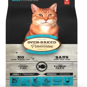 Nourriture pour chats adultes tout mode de vie au poisson, Oven Baked