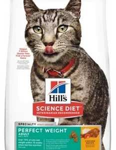 Nourriture pour chats, Poids Parfait adulte, saveur poulet, Hill’s
