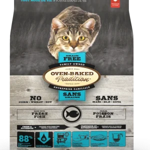 Nourriture pour chats toutes étapes de vie, poisson, SANS GRAIN, Oven Baked
