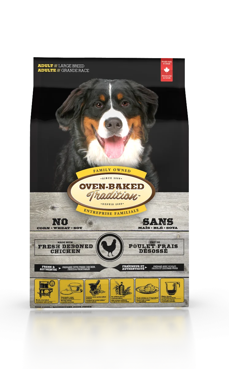 Nourriture pour chien adulte grande race au poulet, Oven-Baked 25 lb ( 11.34 kg)