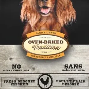 Nourriture pour chien sénior, toutes races, contrôle du poids, poulet, Oven baked