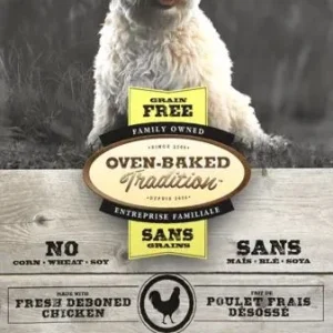 Nourriture pour chien, toutes étapes de vie, petite race, poulet, SANS GRAIN, Oven-Baked 5lb (2.27kg)