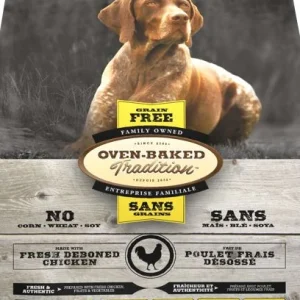 Nourriture pour chien, toutes étapes de vie, poulet, SANS GRAIN, Oven-Baked