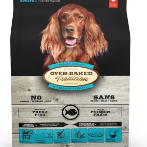 Nourriture pour chiens adultes, toutes races, poisson, Oven-Baked