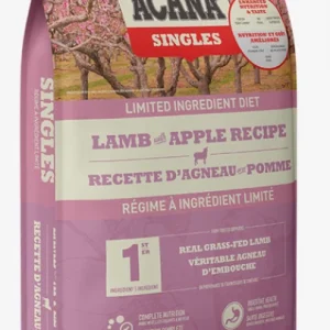 Nourriture pour chiens d’agneau et pomme, Acana Singles