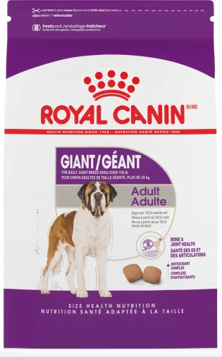 Nourriture pour chiens de taille géante, Royal canin 30lb