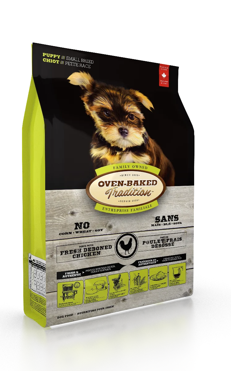 Nourriture pour chiot, petite race, poulet, Oven-Baked, 5lb (2.27kg) - Image 2