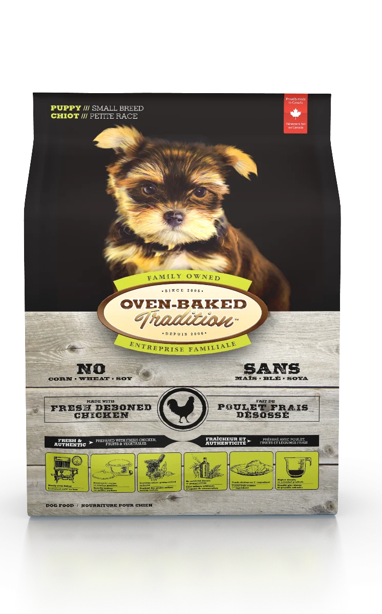 Nourriture pour chiot, petite race, poulet, Oven-Baked, 5lb (2.27kg)