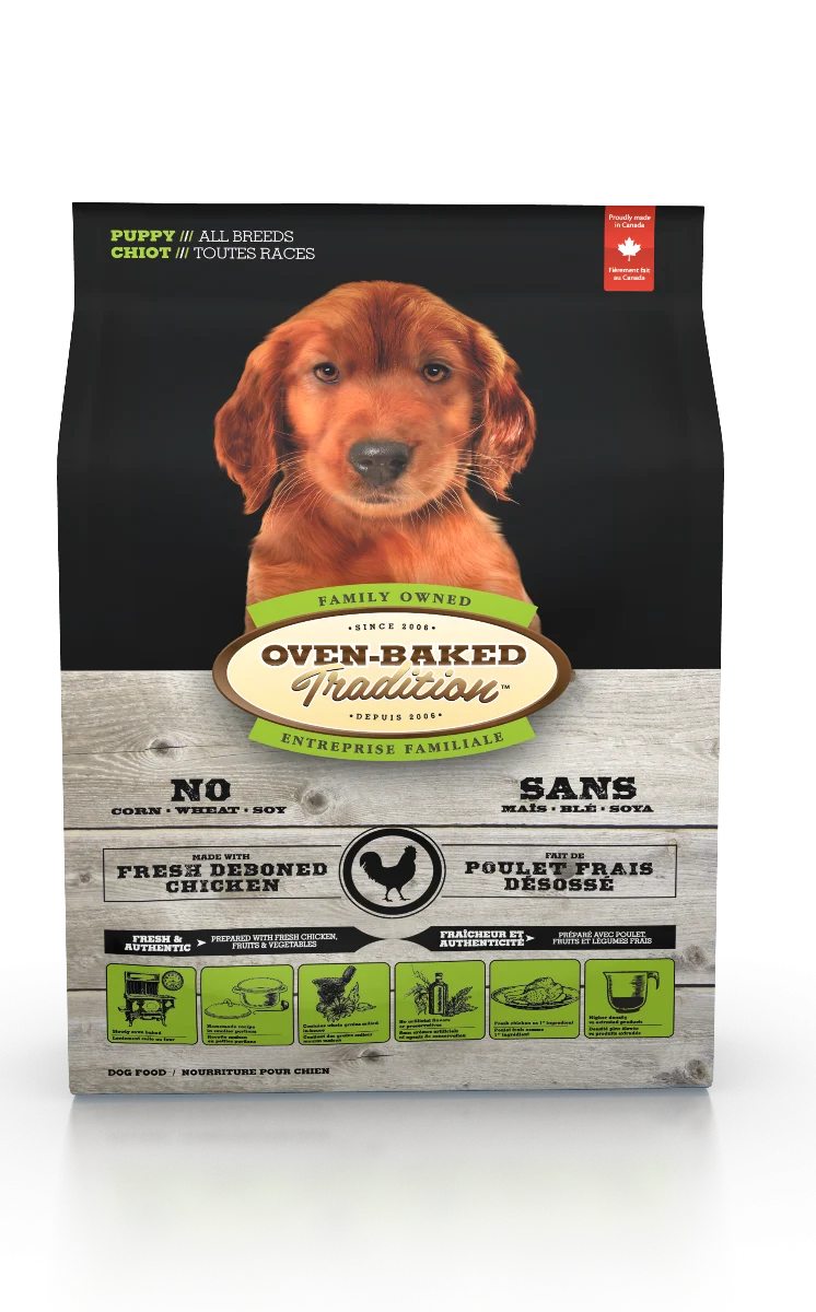 Nourriture pour chiot, toutes races, poulet, Oven-Baked