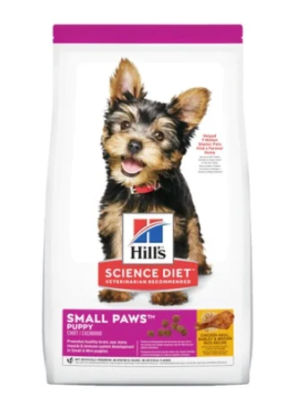 Nourriture pour chiots, race petites et miniatures, Science Diet poulet, Hill’s