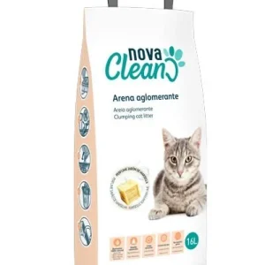 Nova Clean - Litière Agglomérante Parfumée au Savon de Marseille