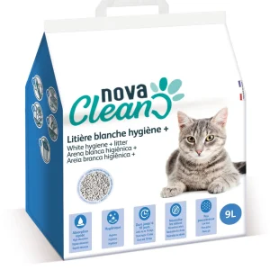 Nova Clean - Litière Hygiène Plus Blanche pour Chats