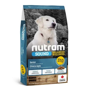 Nutram Sound (S10) – Chien Sénior Poulet et Avoine – Nourriture Sèche pour Chiens Âgés
