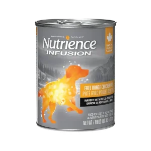 Nutrience Infusion – Chien Adulte Pâté de Poulet de Ferme avec Infusion de Foie Lyophilisée – Nourriture Humide pour Chiens