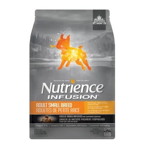 Nutrience Infusion – Chien Petite Race Poulet de la Vallée du Fraser avec Infusion de Foie Lyophilisée – Nourriture Sèche pour Chiens
