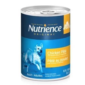 Nutrience Original – Chien Adulte Pâté de Poulet avec Riz Brun et Légumes – Nourriture Humide pour Chiens