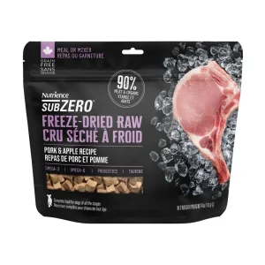 Nutrience Subzero – Chien Porc et Pomme – Garniture ou Nourriture Sèche Lyophilisée Sans Grains pour Chiens